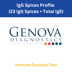 Walk-in-lab Lab Test: IgG Spices Profile (23 IgG Spices + Total IgE) - Genova Test Kit